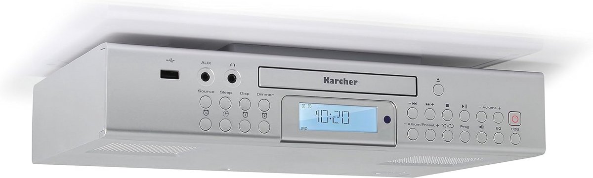Onderbouwradio met CD-speler en FM-radio - USB-oplaadfunctie en Afstandsbediening