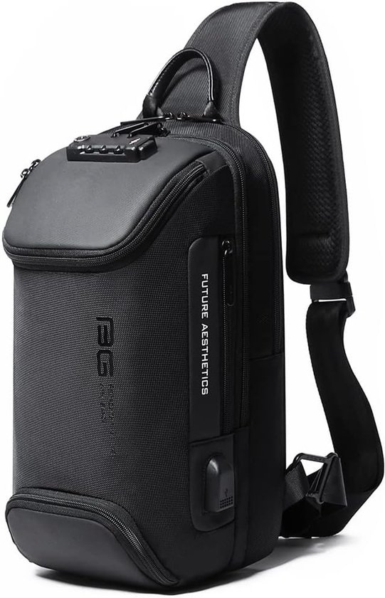 Besnfoto Camera Tas Waterdichte Schouder Sling Crossbody Messenger Bag Rugzak voor Fotograaf DSLR SLR Spiegelloze Camera's 6 Liter, Zwart, Camera Schoudertas, zwart, Camera Schoudertas