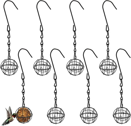 Hangende vogelvoederbak voor buiten - metalen gaas platformvoeders voor een
