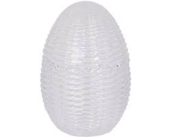 Clayre & Eef Glazen potje Ei Ø 8x12 cm Transparant Glas