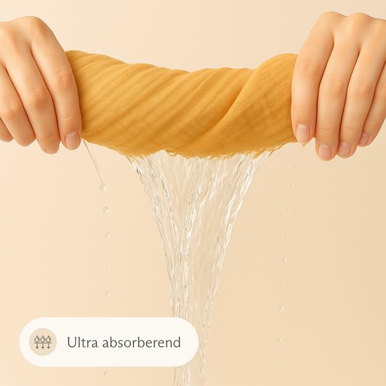 Love Nest Hydrofiele Doeken Desert– 60x60 cm - Set van 6 - Tetradoeken Baby - Ultra Zacht & Absorberend - Voor Jongens en Meisjes - Kraamcadeau van Love Nest — afbeelding 3