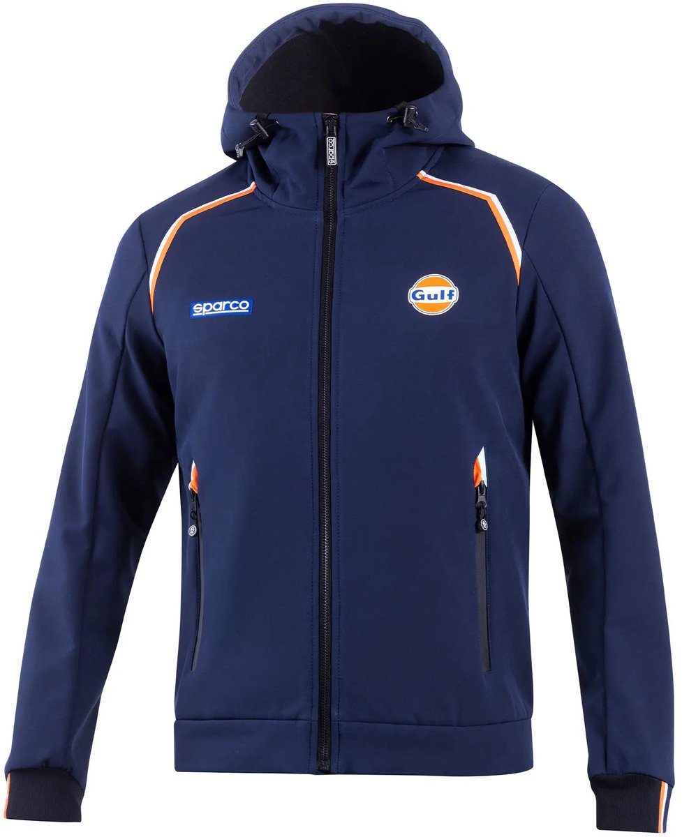 Sparco Gulf Gulf SL Softshell Jas met Capuchon Softshell Jas — — Blauw