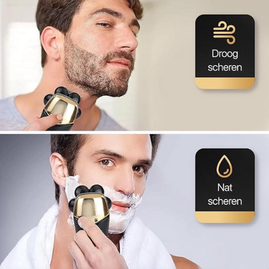 Rasoir Allora Skull - Expérience de rasage douce et rapide - Pour la tête, le visage et le cou - Design ergonomique et sans fil - Précision et Comfort en un - Pour un Look élégant à la maison ou en Bébé en route