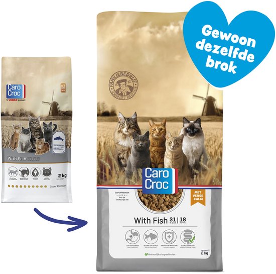 Carocroc - Vis - Kattenvoer - 2 kg