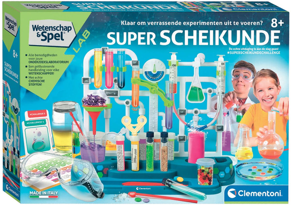 Clementoni Wetenschap & Spel – Super Scheikunde - Experimenteerdoos met vele Experimenten - Laboratorium Speelgoed - 8+ Jaar — afbeelding 8