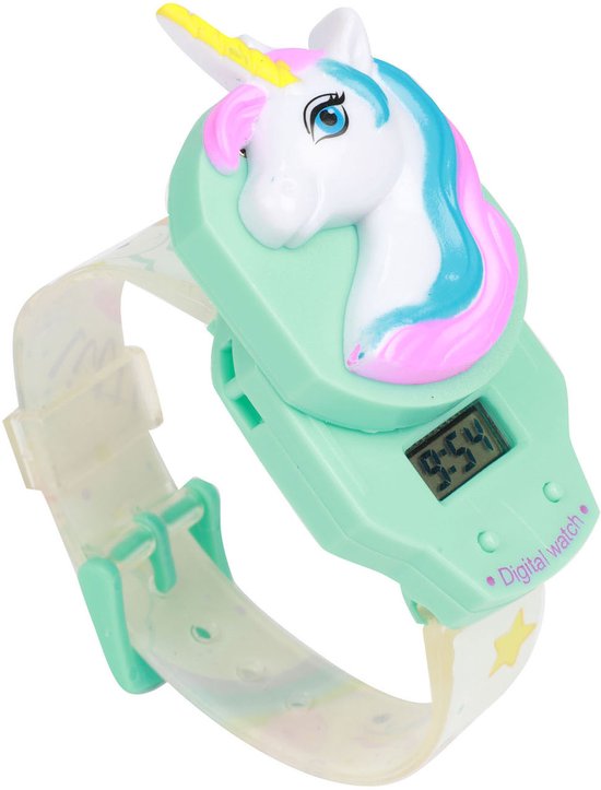 DREAM HORSE Montre digitale Licorne date Montre enfant - Main Image