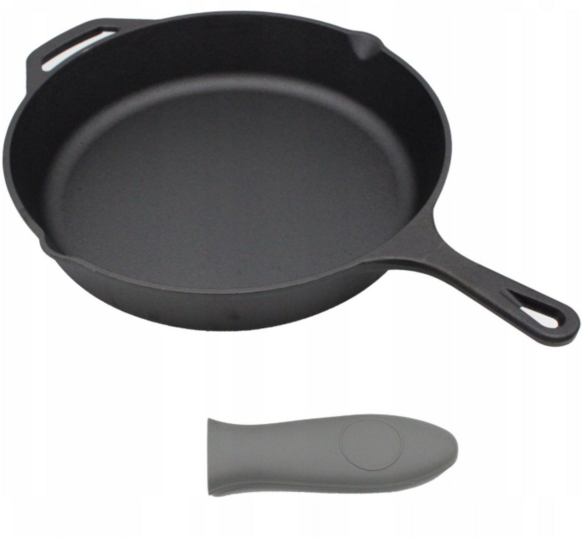 Brunbeste Gietijzeren Inductie Koekenpan - Zware Gietijzeren Pan Ø30 cm