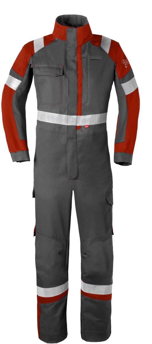 HAVEP Overall 5-Safety Image+ 20290 - Charcoal/Rood - 60