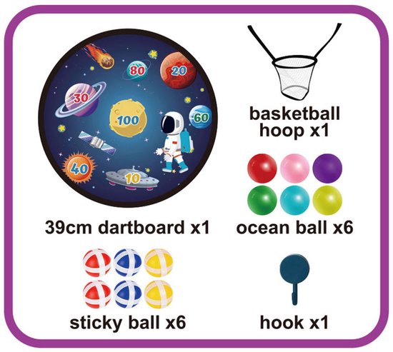 Klittenband Dartset Ruimtevaart — afbeelding 4