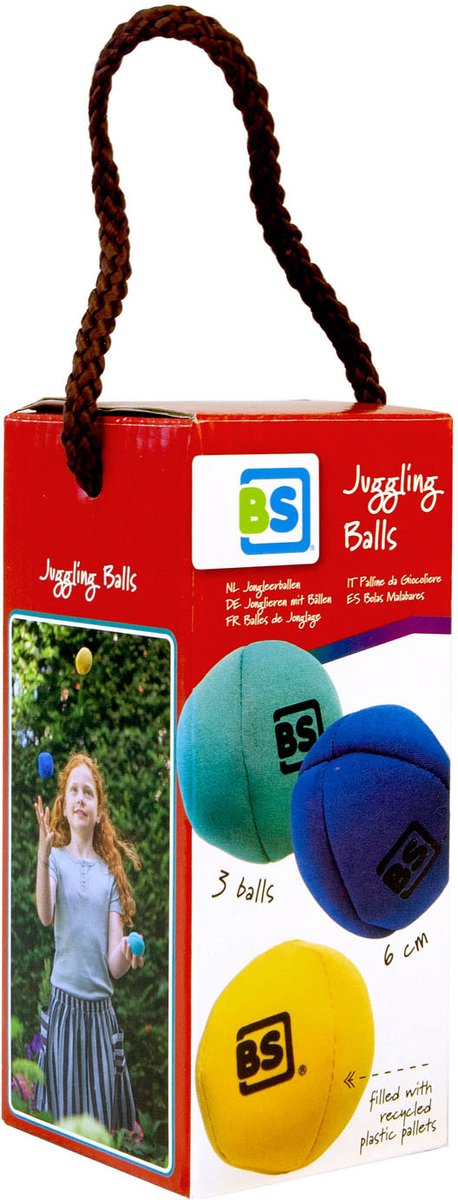 BS Toys Jongleerballen - Actief Spel - Jongleren - 6cm - 3 stuks — cadeau in Spellen & Speelgoed - foto 5