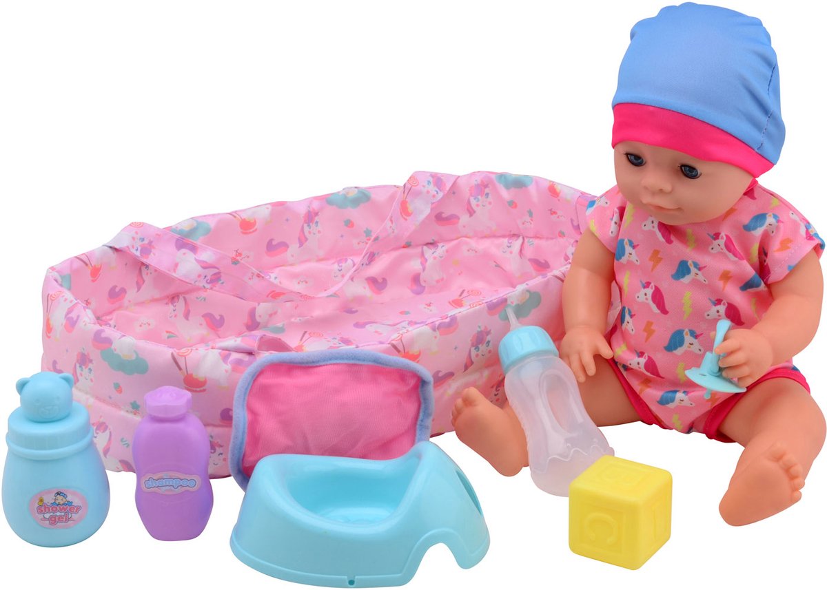 John Toy Baby Rose drink + plaspop 35cm