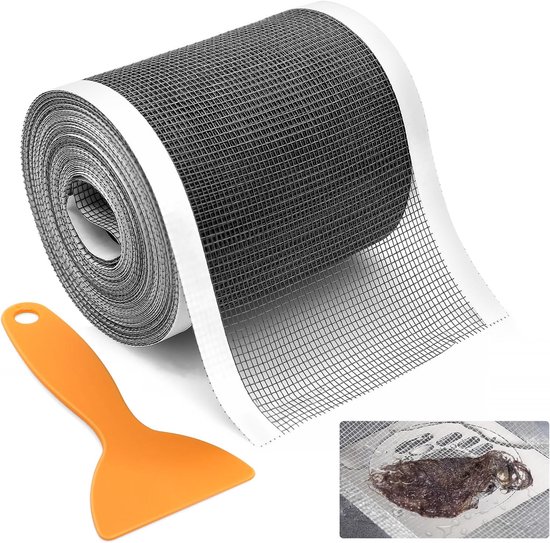 Haarvanger - 7cm*10m - Haarvanger voor de afvoer - zwart - mesh