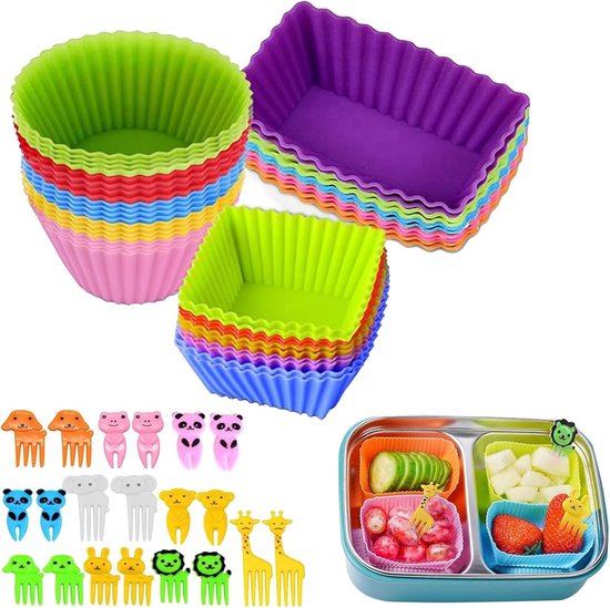 Lekkabox Bento Vormpjes – Pastel