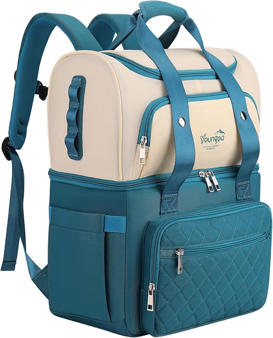 Coolin' Koelrugzak, 30 liter, rugzak met koelvak voor bier, picknick, dranken en meer, koeltas als rugzak, praktisch en eenvoudig, thermo-rugzak voor strand of wandelingen (zwart