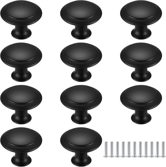 OSDUE 10 Stuks Ronde Kastknoppen, Zilver Ladeknoppen, Meubelknoppen OSDUE 10 Stuks Ronde Kastknoppen, Zilver Ladeknoppen, Meubelknoppen