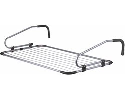 Droogrek voor balkon en binnen - ruimtebesparend - 1 stuk - antraciet - 106 x 55 cm