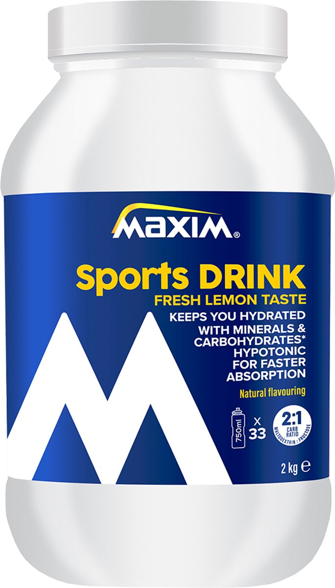 Goedkoopste Maxim Sportdrank - Verfrissende Citroen 2000 gr