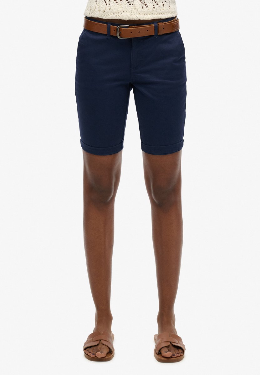 Superdry City Chino Shorts 2XS Vrouw Marineblauw