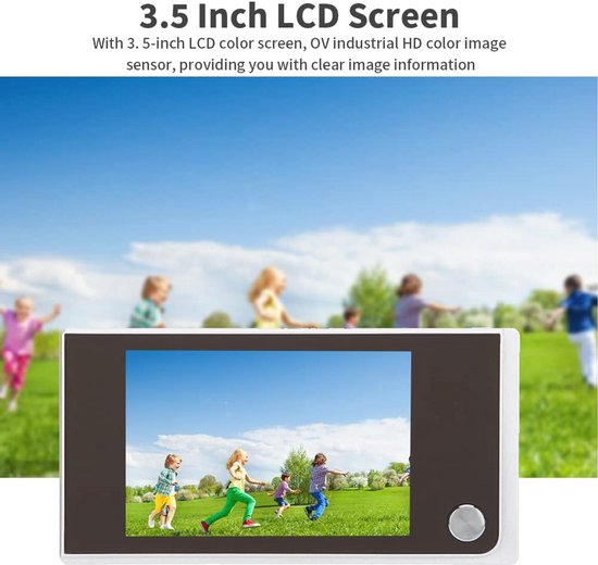 Digitale lcd-kijker 35-inch deurcamera en -monitor met 120 graden kijkgat - Visuele fotobewaking - Elektronische Cat Eye-camera - Deurtoegangsmonitor — afbeelding 3