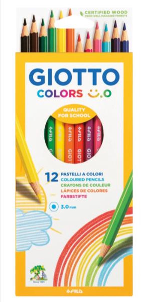 Giotto F278300, Verschillende kleuren, 12 stuk(s)