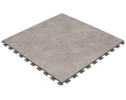 Rubbermagazijn | PVC kliktegel design Dolomieten - beige 450x450x7,8mm | winkel | showroom | garage | prijs per stuk