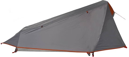 vidaXL - Tunneltent - 1-persoons - waterdicht - grijs - en - oranje van Vidaxl — afbeelding 2