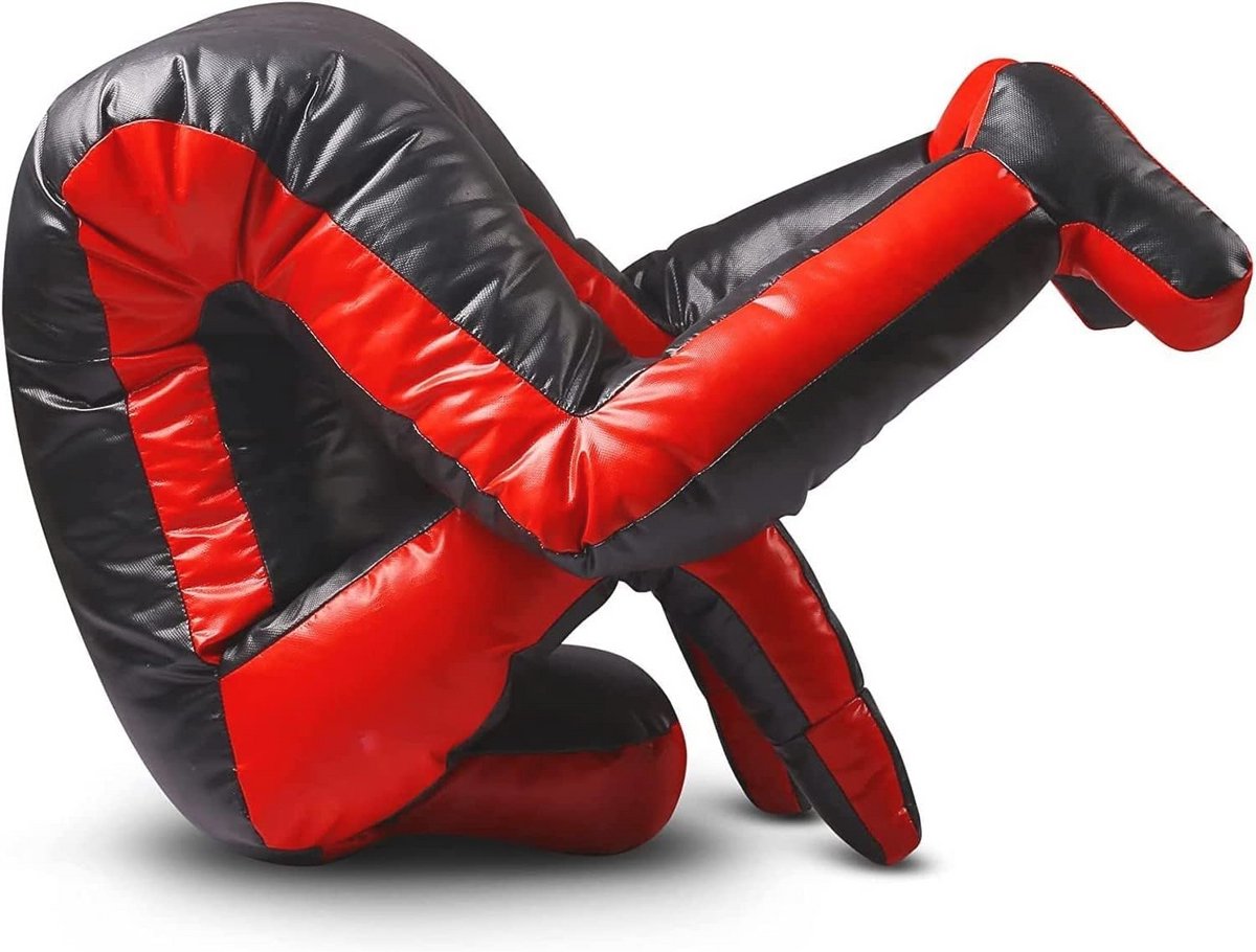 MMA Oefendummy voor Boksen, Grappling, Jiu-Jitsu en Worsteltraining - 70 Inch (Zwart Rood)