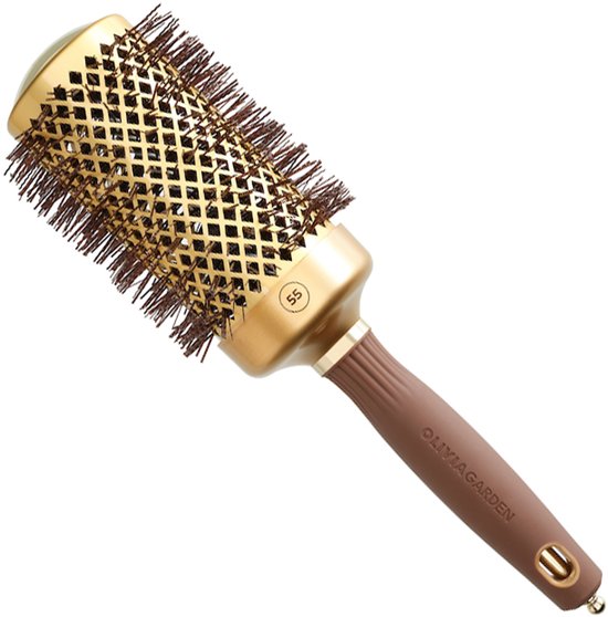 Olivia Garden Expert Blowout Shine Wavy Föhnborstel Goud-Bruin