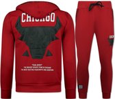 Chicago Bull Trainingspakken Heren - Joggingpak Heren - Huispak Heren Volwassenen - 5231 - Rood