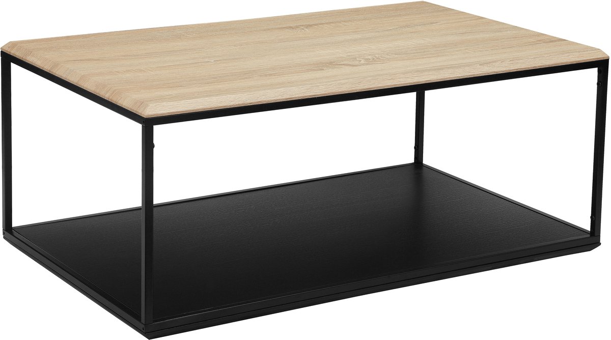 Notio Living Nathan-Salontafel - Zwart Eikenlook