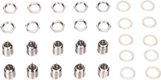Connecteur audio XLR mâle femelle 3 broches IP65 Prise de microphone Montage sur