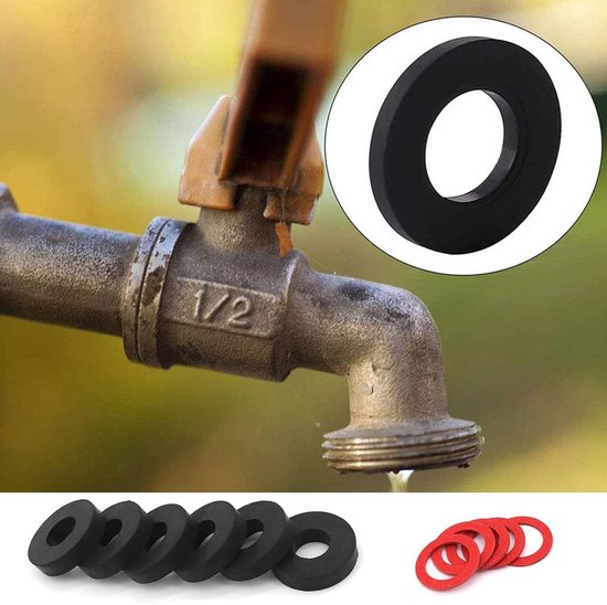 1 stuk EPDM-rubberen afdichtingen voor kranen, slangen en algemene afdichtingen, 148 mm x 140 mm x 4 mm, zwart