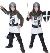 Middeleeuwse & Renaissance Strijders Kostuum | Drakendoder Ridder | Jongen | Maat 164 | Carnaval kostuum | Verkleedkleding