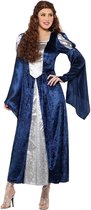 Smiffys Kostuum -S- Medieval Maid Blauw