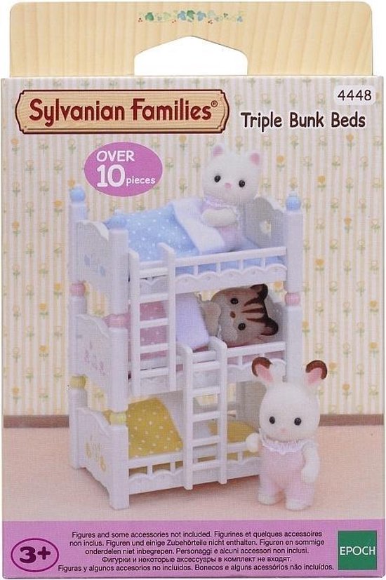 Sylvanian Families 4448 stapelbed voor drie- inrichting poppenhuis