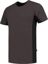 Tricorp T-shirt Bi-Color - Workwear - 102002 - Donkergrijs-Zwart - maat L