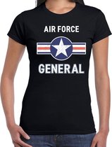 Luchtmacht / Air force verkleed t-shirt zwart voor dames M