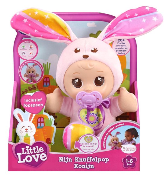VTech Little Love Mijn Knuffelpop Konijn - Babyspeelgoed