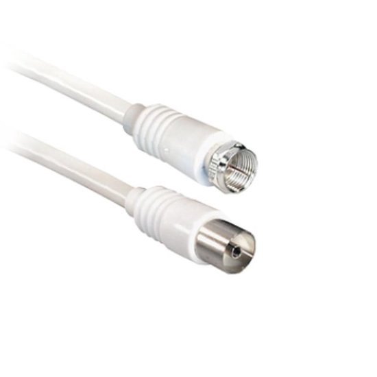 Câble coaxial PremiumConnect simple avec connecteur f et connecteur coaxial  femelle -... | bol