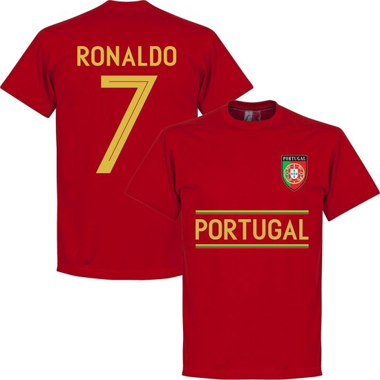 Portugal Ronaldo 7 Team T-Shirt - Rood
