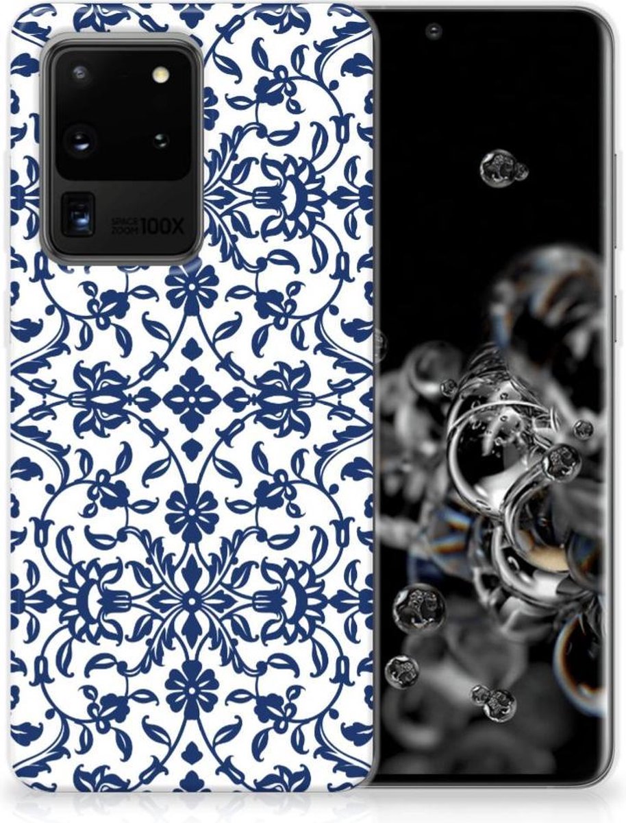 Samsung Galaxy S20 Ultra TPU Case Flower Blue