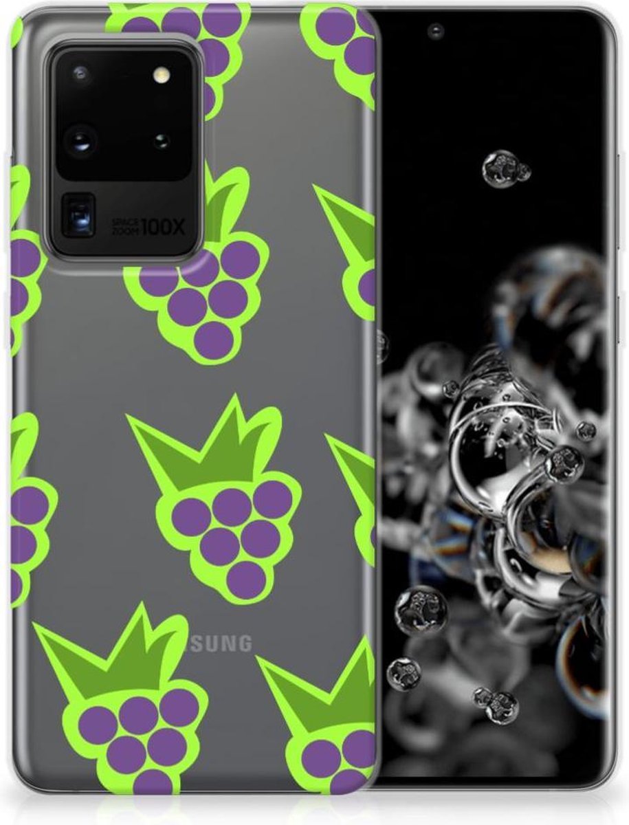 Back Cover voor Samsung Galaxy S20 Ultra Siliconen Case Druiven
