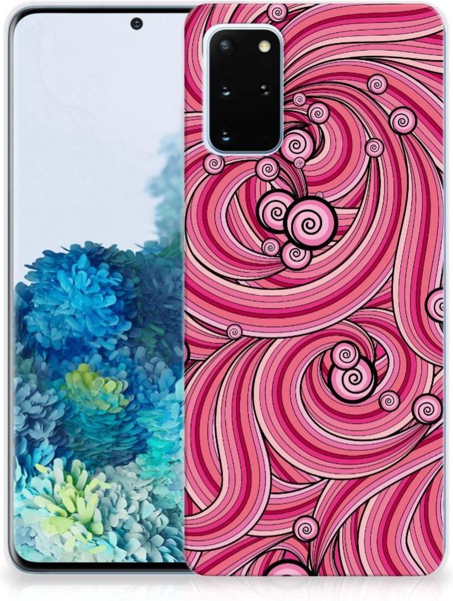 Samsung Galaxy S20 Plus Hoesje maken Swirl Pink
