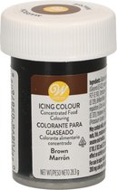 Wilton Eetbare Voedselkleurstof Bruin - Icing Color 28g