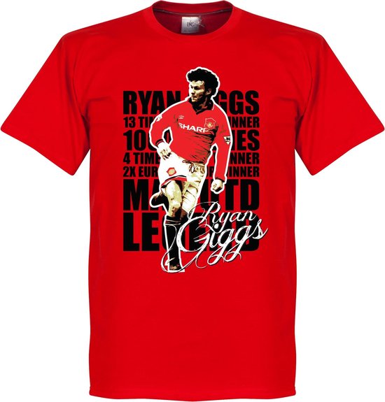 Ryan Giggs Legend T-Shirt - Rood - XL