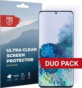 Rosso Screen Protector Ultra Clear Duo Pack Geschikt voor Samsung Galaxy S20 Plus | Folie | 2 Stuks