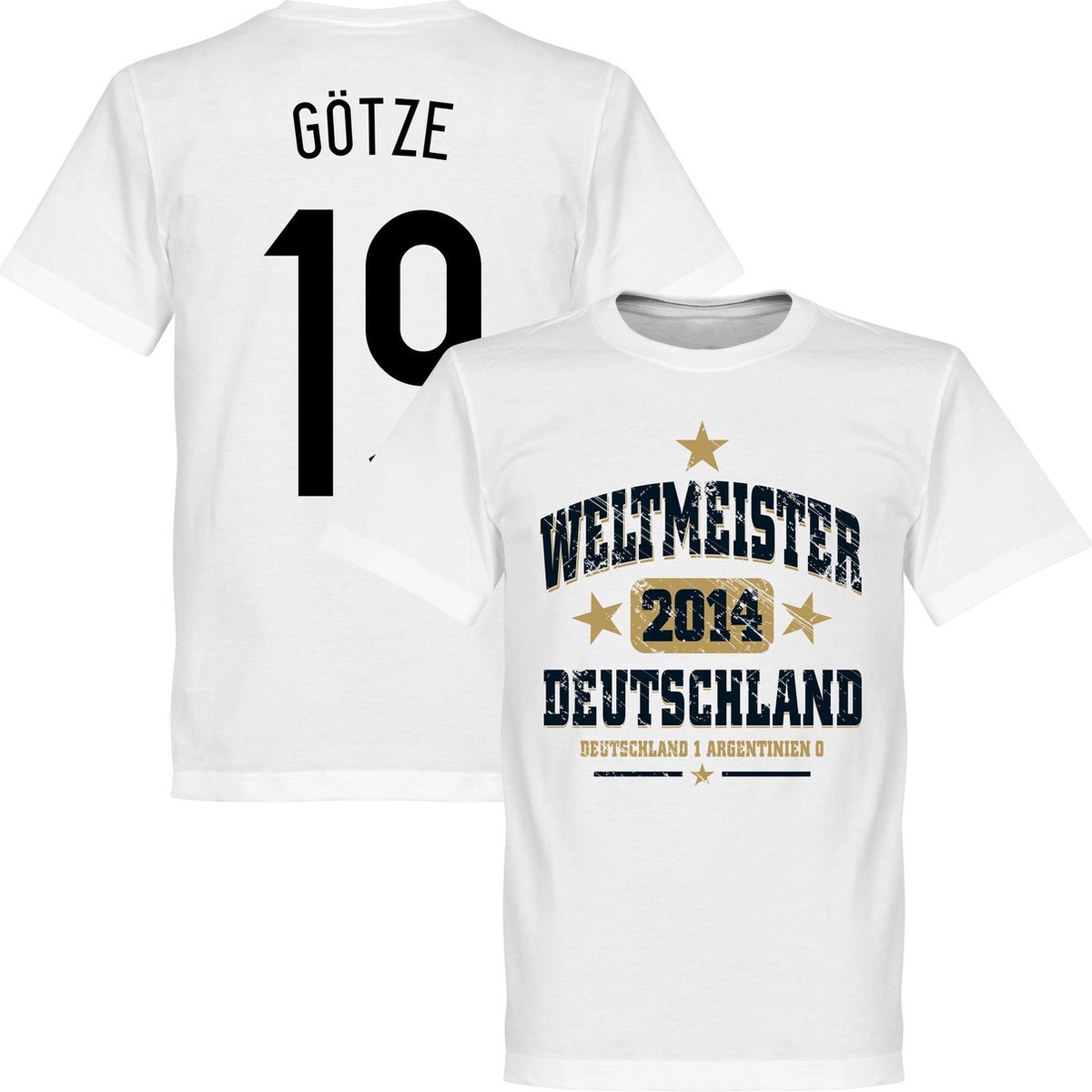 Duitsland WK 2014 Weltmeister Götze T-Shirt - XXXL