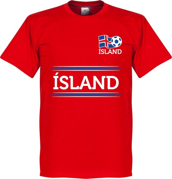 Ijsland Keeper Team T-Shirt - Rood - XS