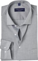 CASA MODA comfort fit overhemd - grijs - Strijkvrij - Boordmaat: 49