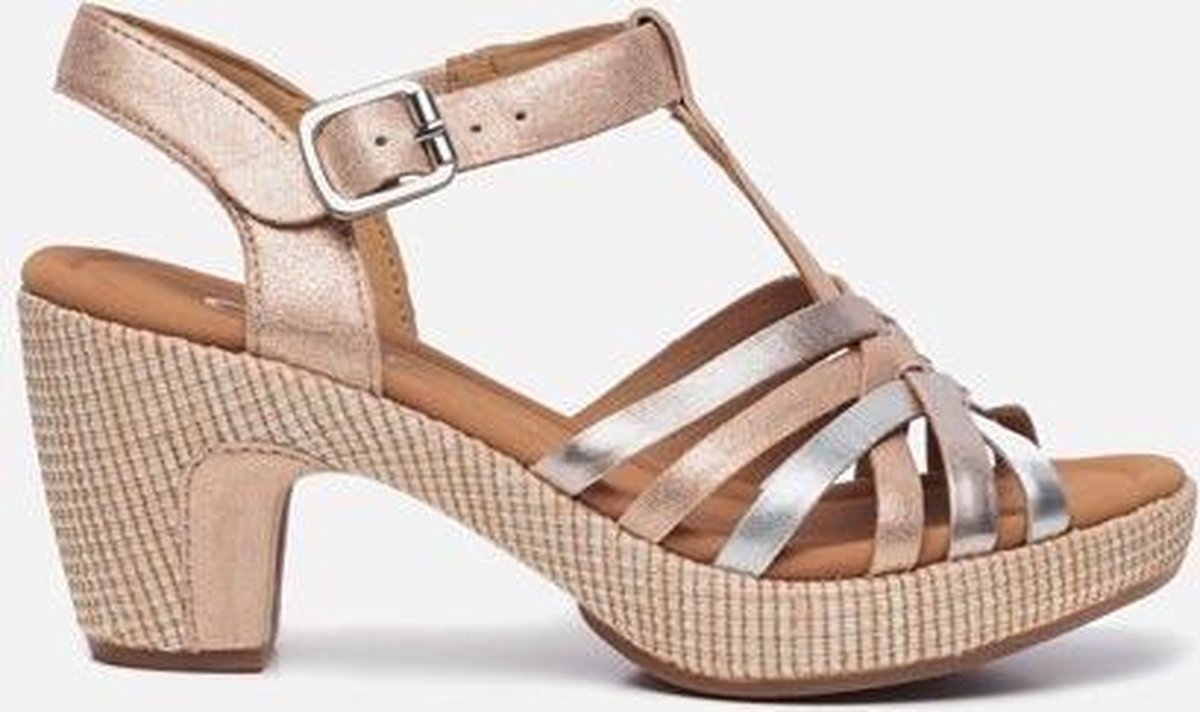Gabor Comfort sandalen met hak roze - Maat 41.5 | bol.com